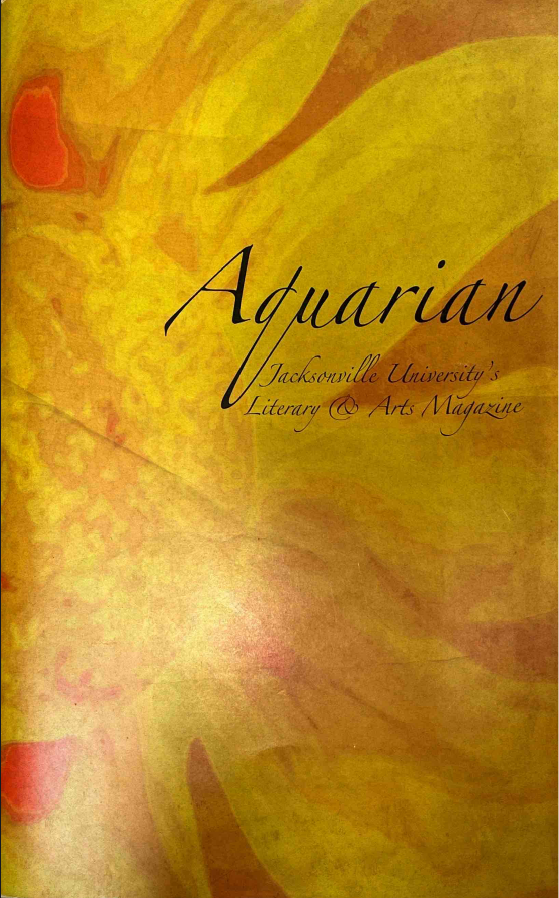 A yellow sunflower design with the Aquarian as a title